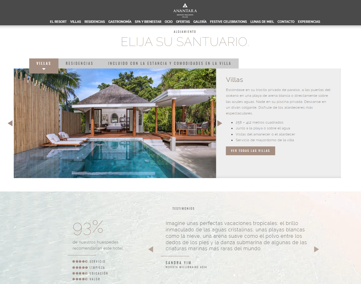 Resort Kihavah, Maldivas — Traducción